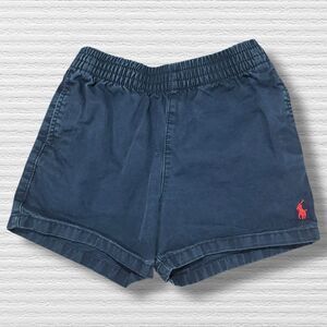 Ralph Lauren Classic Baby Boys Navy Blue Shorts 9M Red Pony Logo Pull On